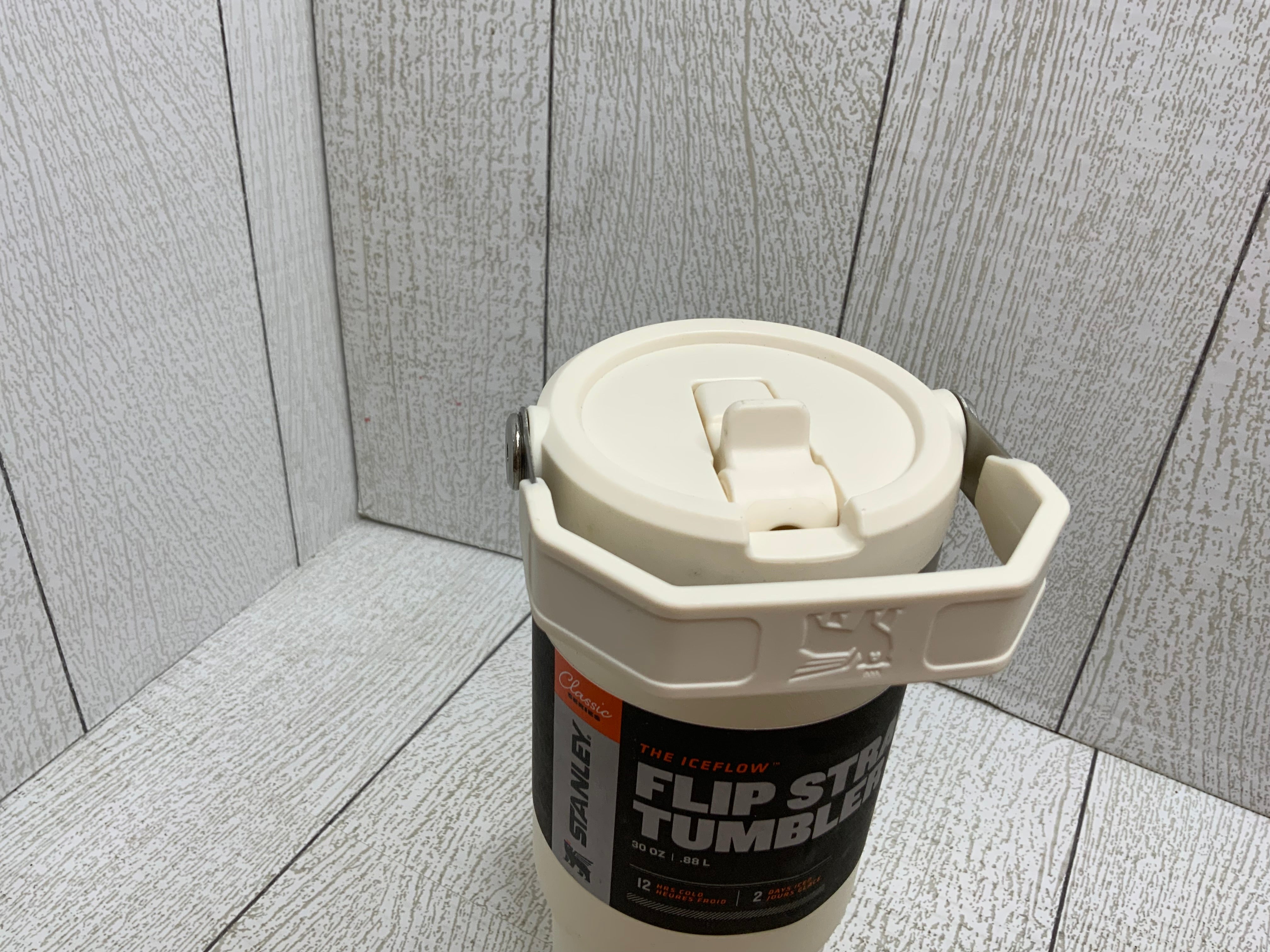 Stanley IceFlow Stainless Steel Tumbler with Straw (Cream) (8049463558382)